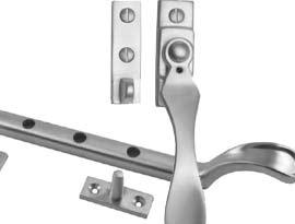 Satin Chrome Window Fittings