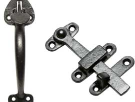 Black Iron Thumb Latches