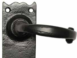 Black Iron Lever Handles