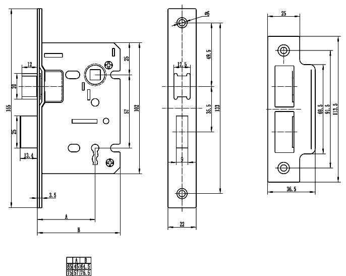 Dimensions Diagram