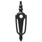 Fab and Fix Vict Antique Black Slim Urn Knocker 200mm Spyhole Facility