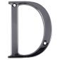 Hardex Chrome Door Letter D 80mm