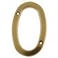 Hardex Gold Door Numeral 0 80mm