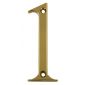 Hardex Gold Door Numeral 1 80mm