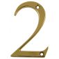 Hardex Gold Door Numeral 2 80mm