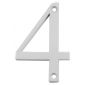 White Door Numeral 4 80mm