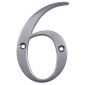 Hardex Satin Door Numeral 6 or 9 80mm