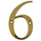Hardex Gold Door Numeral 6 or 9 80mm