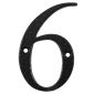 Antique Black Door Numeral 6 or 9 80mm