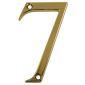 Hardex Gold Door Numeral 7 80mm