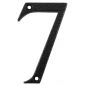 Antique Black Door Numeral 7 80mm