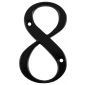 Black Door Numeral 8 80mm