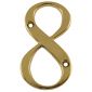 Hardex Gold Door Numeral 8 80mm