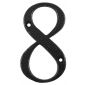 Antique Black Door Numeral 8 80mm