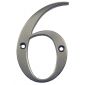 Hardex Graphite Door Numeral 6 or 9 80mm