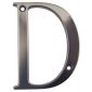 Hardex Graphite Letter D 80mm