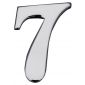 Polished Chrome Self Adhesive Numeral 7 51mm