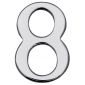 Polished Chrome Self Adhesive Numeral 8 51mm