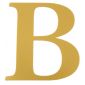 51mm Adhesive Gold Letter B