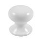 White Ceramic 50mm Cupboard Knob