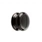 Black Silverline Porcelain Cabinet Knob 32mm