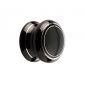 Black Silverline Porcelain Cabinet Knob 50mm