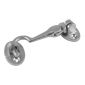 Satin Chrome Cabin Hook 75mm