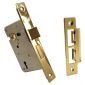 York 3 Lever Sashlock 2.5in (65mm) Brass