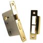 York 3 Lever Sashlock 3in (78mm) Brass