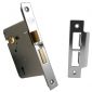 York 3 Lever Sashlock 3in (78mm) Polished Nickel