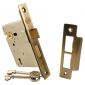 York 3 Lever Architectural Sashlock 3in (78mm) Antique Brass