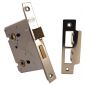 York Bathroom Lock 3in (78mm) Polished Nickel