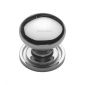 Polished Chrome 25mm Bun Shaped Cupboard Knob