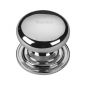 Polished Chrome 32mm Bun Shaped Cupboard Knob