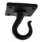 Black Iron Ceiling Hook 51x51mm 219