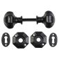 Black Iron Mortice Knobs 57mm