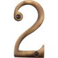 Heritage C1560 Antique Brass 3in Numeral 2