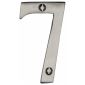 Satin Nickel 76mm (3in) Numeral 7