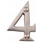 Satin Nickel 51mm (2in) Numeral 4