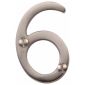 Satin Nickel 51mm (2in) Numeral 6