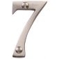 Satin Nickel 51mm (2in) Numeral 7