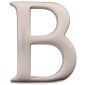 Heritage Satin Nickel Letter B 51mm