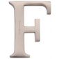 Heritage Satin Nickel Letter F 51mm