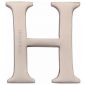 Heritage Satin Nickel Letter H 51mm