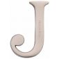 Heritage Satin Nickel Letter J 51mm