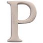 Heritage Satin Nickel Letter P 51mm