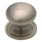 Satin Nickel Victorian Cupboard Knob 32mm