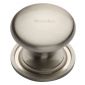 Satin Nickel Victorian Cupboard Knob 38mm