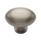 Satin Nickel Oval Cupboard Knob 32mm