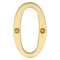 Heritage C1560 Satin Brass 76mm (3in) Numeral 0